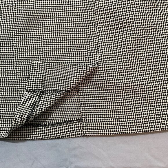 Rampage Skirt Y2K Womens 11 Houndstooth Preppy Black Tan‎ Academia Made USA VTG - Picture 5 of 11